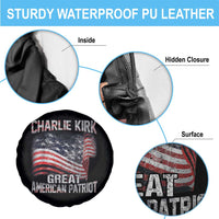Charlie Kirk Spare Tire Cover Great American Patriot American Flag - Wonder Print Shop