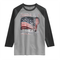 Charlie Kirk Raglan Shirt Great American Patriot American Flag - Wonder Print Shop