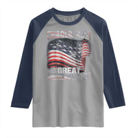 Charlie Kirk Raglan Shirt Great American Patriot American Flag - Wonder Print Shop