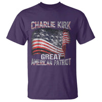 Charlie Kirk T Shirt Great American Patriot American Flag - Wonder Print Shop