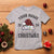 Personalized Christmas Family T Shirt Custom Name Family Christmas 2024 Santa Hat - Wonder Print Shop