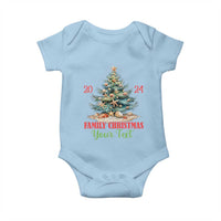Personalized Christmas Family In Hawaii Baby Onesie Custom Name Family Christmas 2024 Sea Christmas Tree
