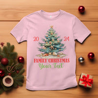 Personalized Christmas Family In Hawaii T Shirt Custom Name Family Christmas 2024 Sea Christmas Tree - Wonder Print Shop
