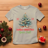 Personalized Christmas Family In Hawaii T Shirt Custom Name Family Christmas 2024 Sea Christmas Tree - Wonder Print Shop