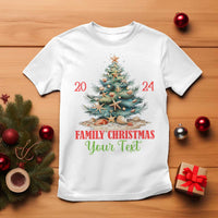 Personalized Christmas Family In Hawaii T Shirt Custom Name Family Christmas 2024 Sea Christmas Tree - Wonder Print Shop