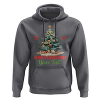 Personalized Christmas Family In Hawaii Hoodie Custom Name Family Christmas 2024 Sea Christmas Tree