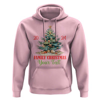 Personalized Christmas Family In Hawaii Hoodie Custom Name Family Christmas 2024 Sea Christmas Tree