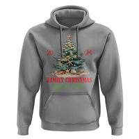 Personalized Christmas Family In Hawaii Hoodie Custom Name Family Christmas 2024 Sea Christmas Tree