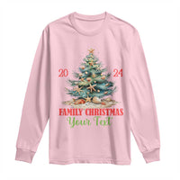 Personalized Christmas Family In Hawaii Long Sleeve Shirt Custom Name Family Christmas 2024 Sea Christmas Tree