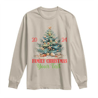 Personalized Christmas Family In Hawaii Long Sleeve Shirt Custom Name Family Christmas 2024 Sea Christmas Tree