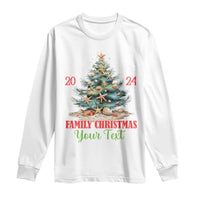 Personalized Christmas Family In Hawaii Long Sleeve Shirt Custom Name Family Christmas 2024 Sea Christmas Tree
