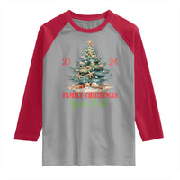 Personalized Christmas Family In Hawaii Raglan Shirt Custom Name Family Christmas 2024 Sea Christmas Tree - Wonder Print Shop