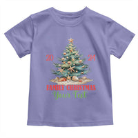 Personalized Christmas Family In Hawaii Toddler T Shirt Custom Name Family Christmas 2024 Sea Christmas Tree