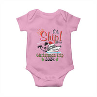 Personalized Christmas Trip Baby Onesie Custom Name Oh Ship It's A Christmas Trip 2024 Ship