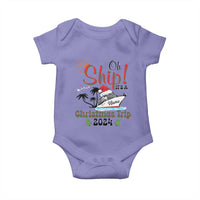 Personalized Christmas Trip Baby Onesie Custom Name Oh Ship It's A Christmas Trip 2024 Ship