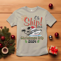 Personalized Christmas Trip T Shirt Custom Name Oh Ship It's A Christmas Trip 2024 Ship - Wonder Print Shop