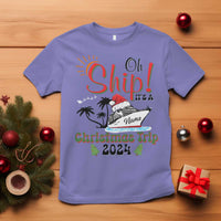 Personalized Christmas Trip T Shirt Custom Name Oh Ship It's A Christmas Trip 2024 Ship - Wonder Print Shop