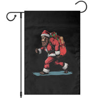 Funny Christmas Santa Bigfoot Garden Flag Xmas Sasquatch - Wonder Print Shop
