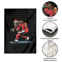 Funny Christmas Santa Bigfoot Garden Flag Xmas Sasquatch - Wonder Print Shop