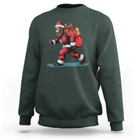Funny Christmas Santa Bigfoot Sweatshirt Xmas Sasquatch - Wonder Print Shop