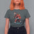 Funny Christmas Santa Bigfoot T Shirt For Women Xmas Sasquatch - Wonder Print Shop