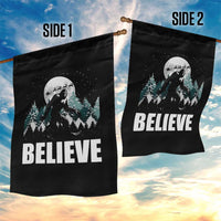 Funny Christmas Bigfoot Garden Flag Believe Santa Sasquatch Snow - Wonder Print Shop