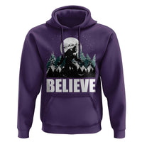 Funny Christmas Bigfoot Hoodie Believe Santa Sasquatch Snow