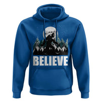 Funny Christmas Bigfoot Hoodie Believe Santa Sasquatch Snow