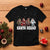 Funny Christmas Bigfoot T Shirt Santa Squad Sasquatch Cosplay Elf Santa Snowman - Wonder Print Shop
