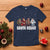 Funny Christmas Bigfoot T Shirt Santa Squad Sasquatch Cosplay Elf Santa Snowman - Wonder Print Shop