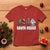 Funny Christmas Bigfoot T Shirt Santa Squad Sasquatch Cosplay Elf Santa Snowman - Wonder Print Shop