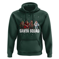 Funny Christmas Bigfoot Hoodie Santa Squad Sasquatch Cosplay Elf Santa Snowman