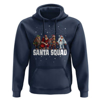 Funny Christmas Bigfoot Hoodie Santa Squad Sasquatch Cosplay Elf Santa Snowman