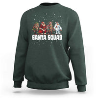 Funny Christmas Bigfoot Sweatshirt Santa Squad Sasquatch Cosplay Elf Santa Snowman - Wonder Print Shop