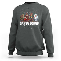 Funny Christmas Bigfoot Sweatshirt Santa Squad Sasquatch Cosplay Elf Santa Snowman - Wonder Print Shop
