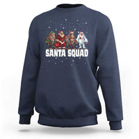 Funny Christmas Bigfoot Sweatshirt Santa Squad Sasquatch Cosplay Elf Santa Snowman - Wonder Print Shop