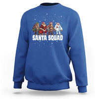 Funny Christmas Bigfoot Sweatshirt Santa Squad Sasquatch Cosplay Elf Santa Snowman - Wonder Print Shop