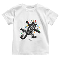 Funny Christmas It's Fine I'm Fine Everything Is Fine Toddler T Shirt Black Cat