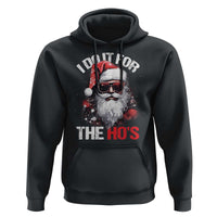 Funny Christmas I Do It For The Ho's Hoodie Cool Santa Face