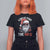 Funny Christmas I Do It For The Ho's T Shirt For Women Cool Santa Face - Wonder Print Shop