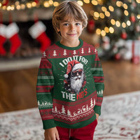 Funny Christmas I Do It For The Ho's Ugly Christmas Sweater Cool Santa Face - Wonder Print Shop