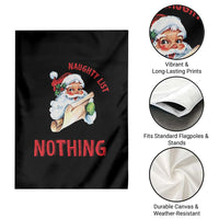 Funny Christmas Vintage Santa Garden Flag I'm On The Naughty List And I Regret Nothing - Wonder Print Shop