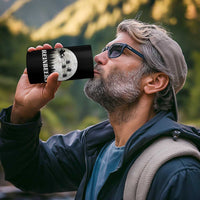 Funny Christmas Beers 4 in 1 Can Cooler Tumbler Reinbeers Santa Sleigh Moon - Wonder Print Shop