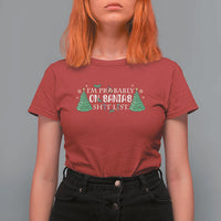 Funny Christmas T Shirt For Women I'm Probably On Santa's List - Wonder Print Shop