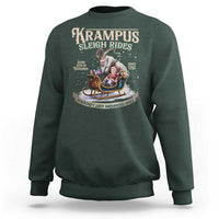 Yule Sweatshirt Krampus Sleigh Rides For Naughty List Members Only Xmas - Wonder Print Shop