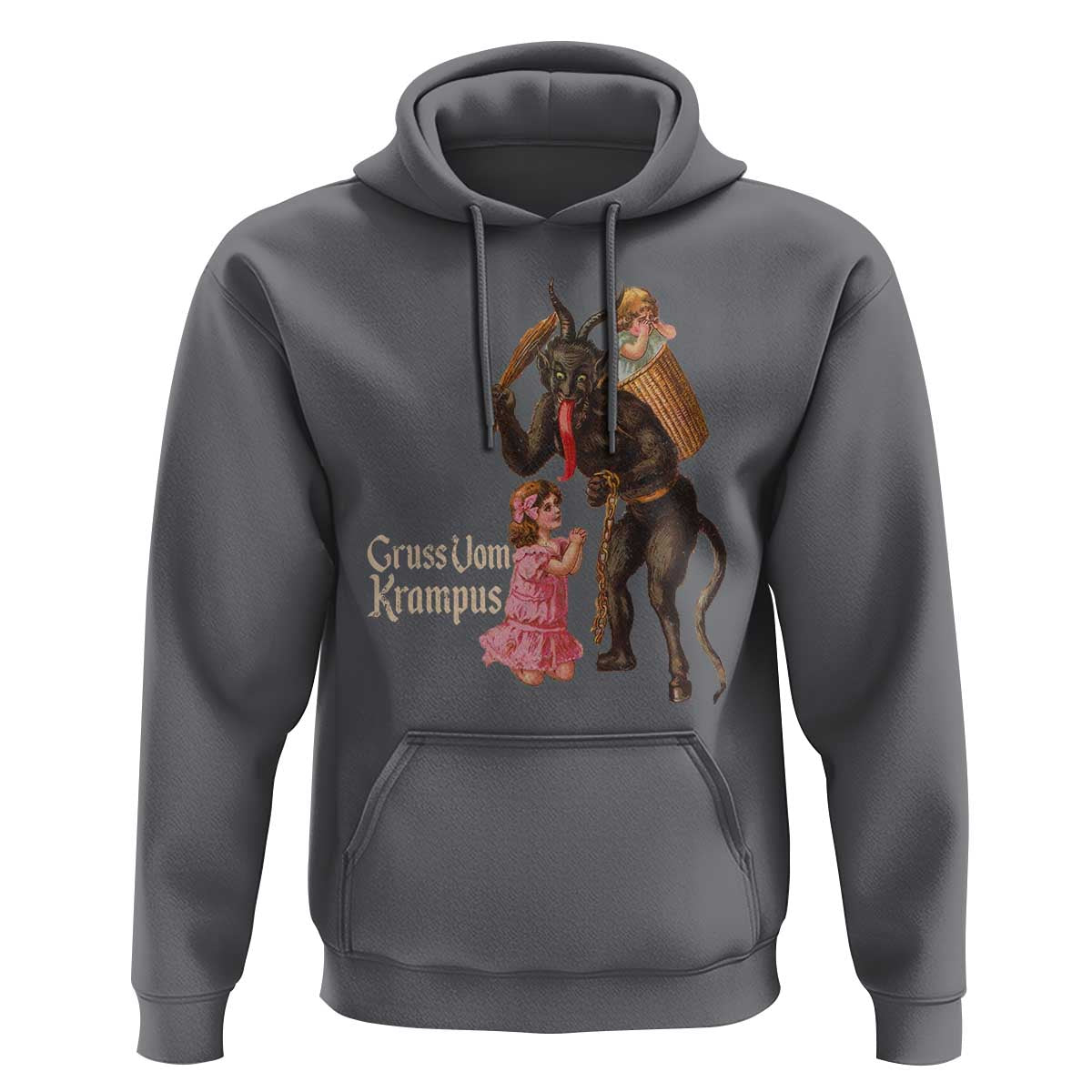 Christmas Creepy Krampus Hoodie Greetings From Gruss Vom Krampus