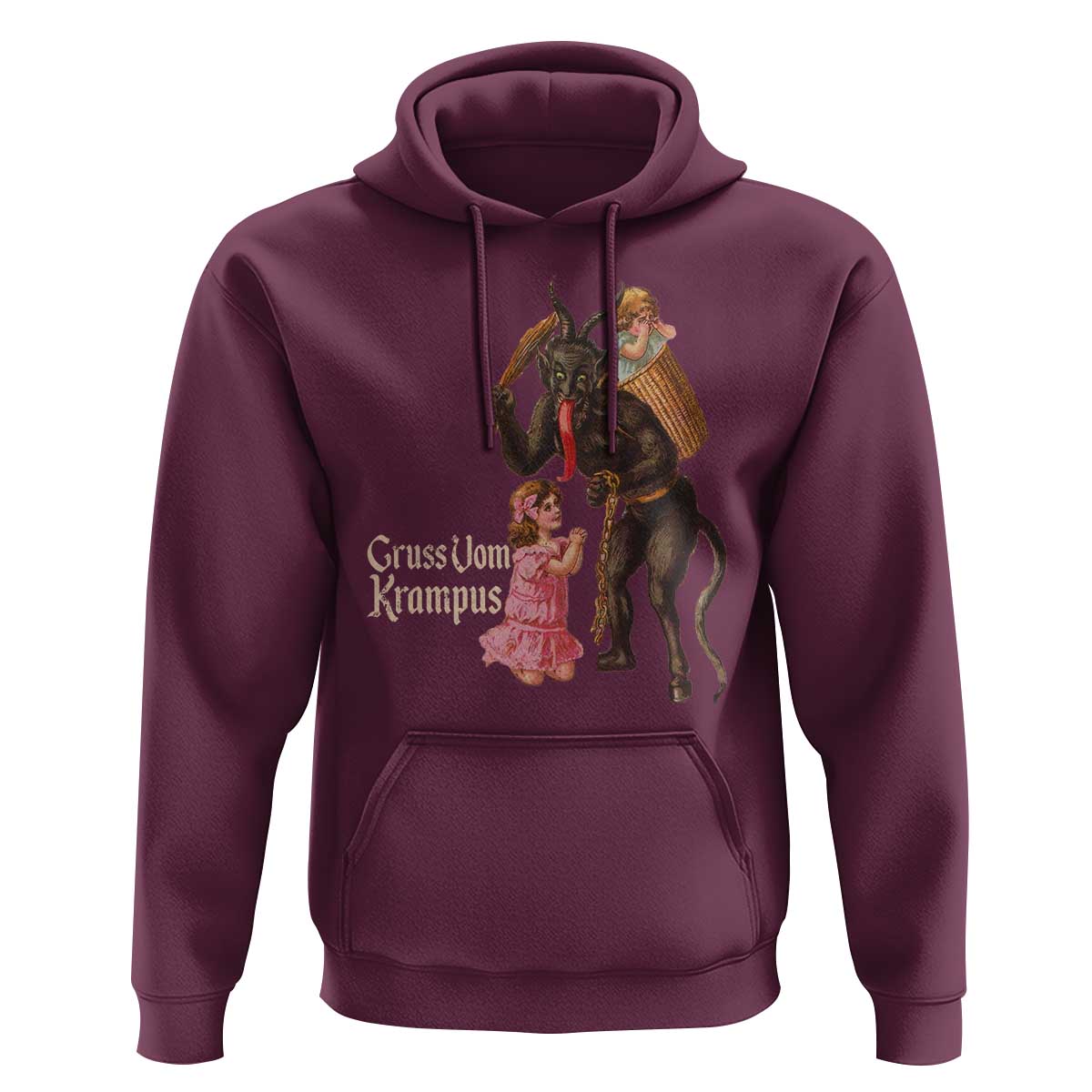 Christmas Creepy Krampus Hoodie Greetings From Gruss Vom Krampus