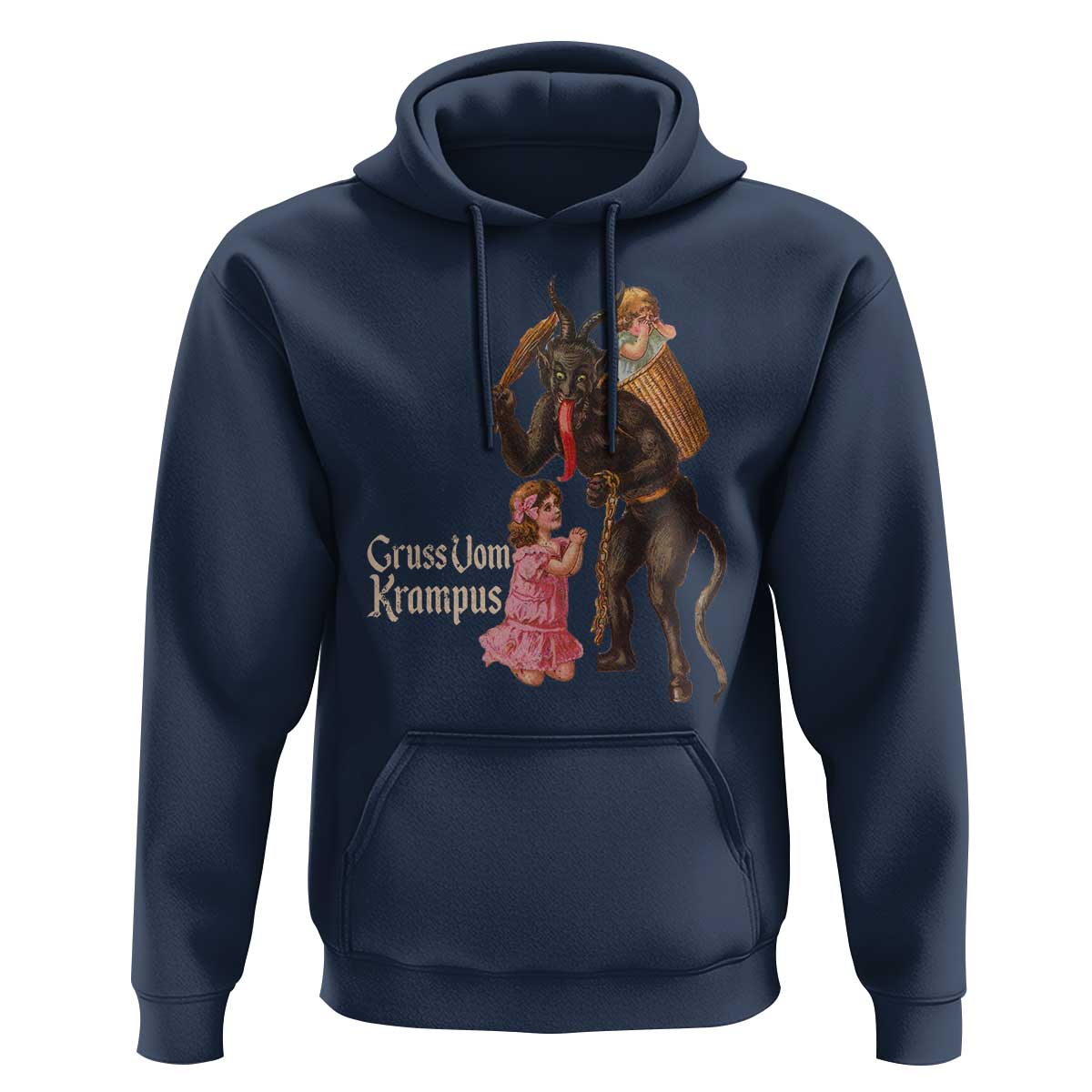 Christmas Creepy Krampus Hoodie Greetings From Gruss Vom Krampus