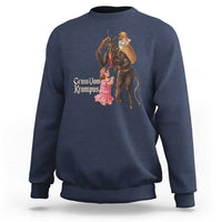Christmas Creepy Krampus Sweatshirt Greetings From Gruss Vom Krampus - Wonder Print Shop