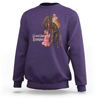 Christmas Creepy Krampus Sweatshirt Greetings From Gruss Vom Krampus - Wonder Print Shop